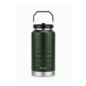 67oz Large Vacuum Insulated Water Bottle 2000mL Stainless Steel Flask 24 Hour Cold & Hot Thermal Jug for Camping Hiking & Work (Green)