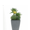 Artificial Cactus in Pot with Yellow Flower – Faux Succulent Decor