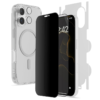 Porodo 360° Shield 5-in-1 iPhone 17 Pack Privacy Case Military Grade + Free Keychain