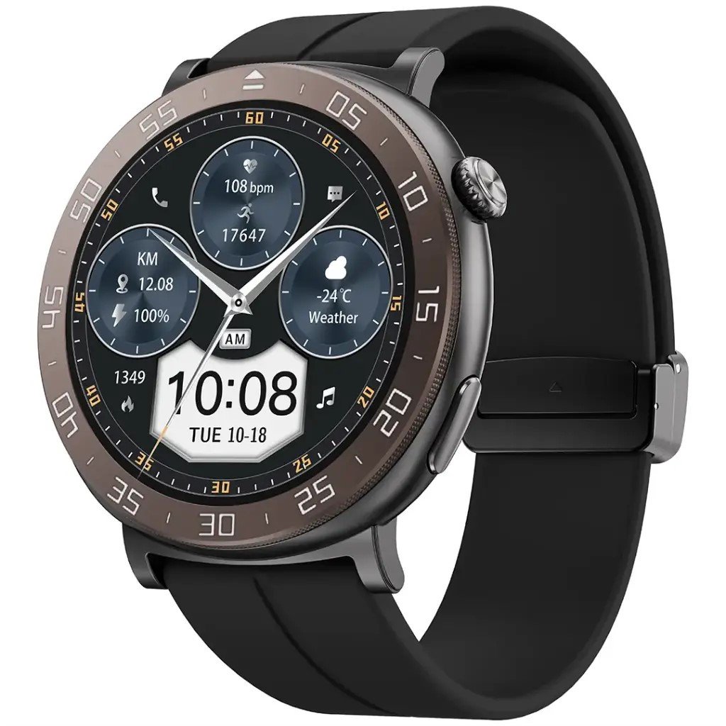 Porodo Salud Smartwatch 1.43" AMOLED, Bluetooth Calling, 5-Day Batter