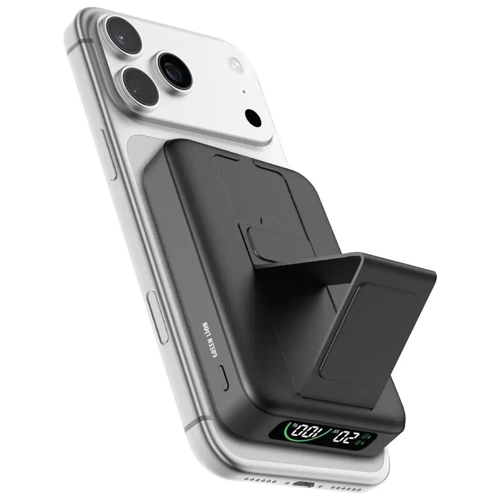 Green Lion Aston 10000mAh Power Bank | 15W MagSafe Wireless Charging | PD 20W Fast Charge Black